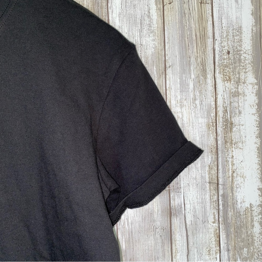Madewell Tina Black T Shirt Dress Mini Cotton Short Sleeve Casual XXS - Picture 4 of 6